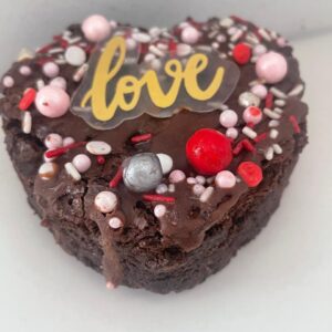Chunky Heart Brownie